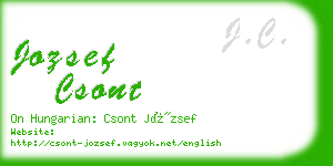 jozsef csont business card